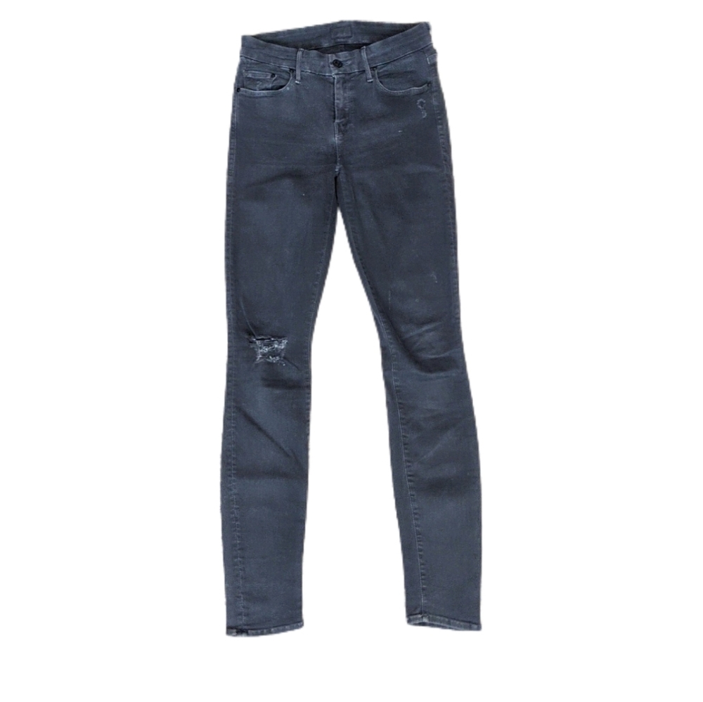 MOTHER Skinny Jeans in Dark Gray